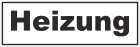 Türaufkleber Heizung