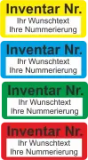 Inventaretiketten 100 Sück