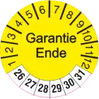 Garantie Ende
