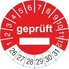 Prüfplakette Geprüft 10 Stück