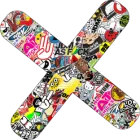 Stickerbomb Pflaster Aufkleber, Tuning