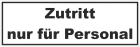 Türaufkleber kein Zutritt