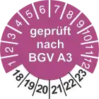 Geprüft nach BGV A3