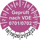 Geprüft nach VDE 0701-0702