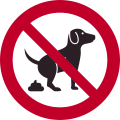 Aufkleber Hundekot verboten