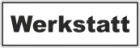 Türaufkleber Werkstatt